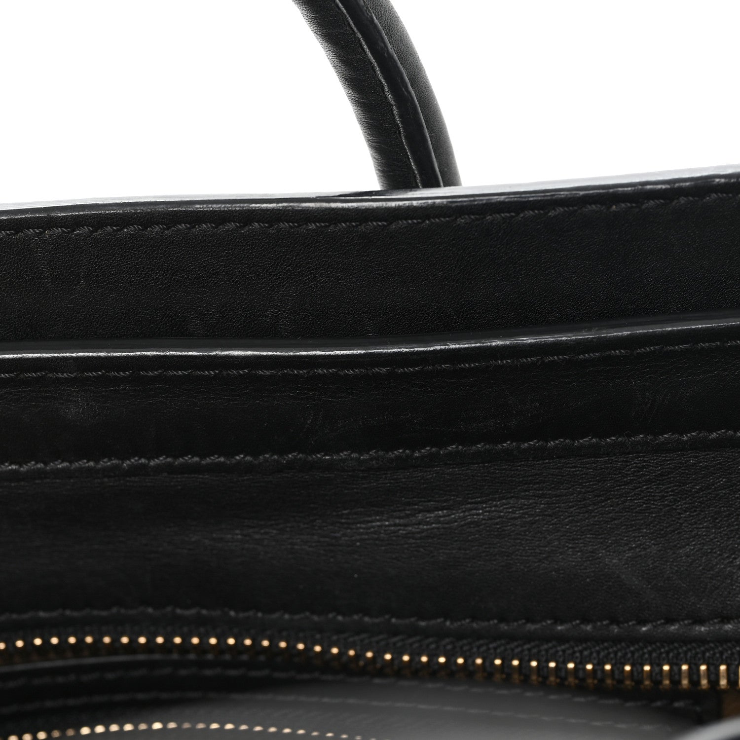 Celine Calfskin Nubuck Suede Micro Tri-Color Luggage Porcelain 9 of 9
