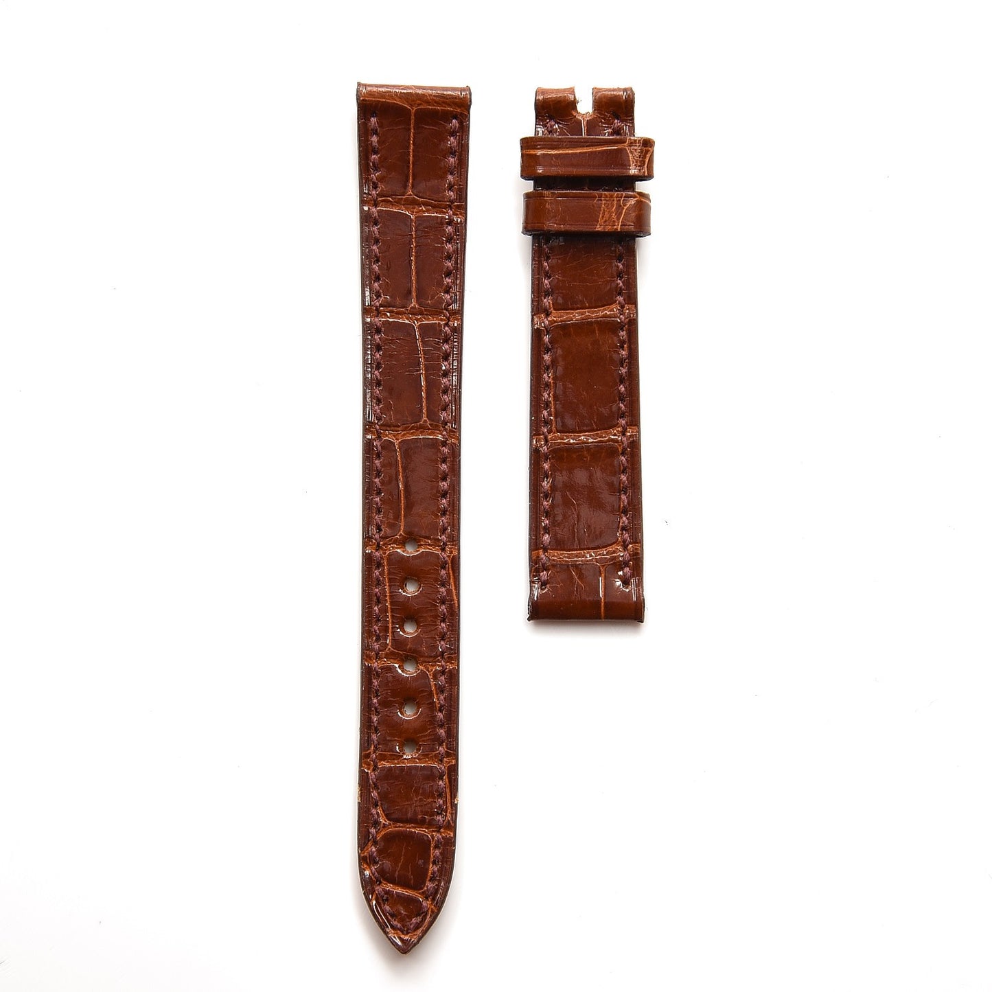 Shiny Alligator Watch Strap Miel