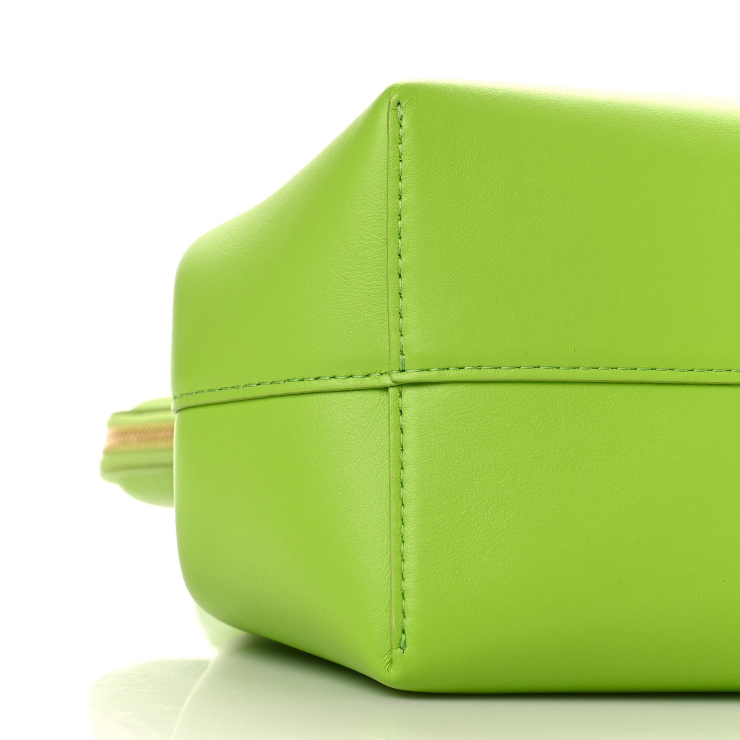 Mansur Gavriel Smooth Calfskin M Frame Bag Electric Lime 8 of 9