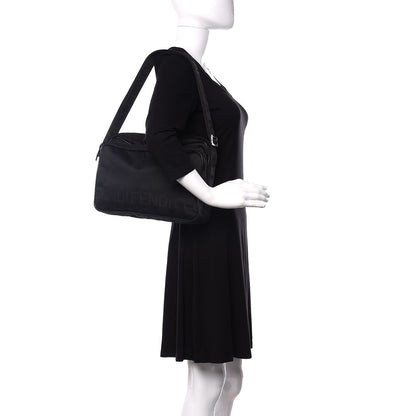 Fendi Nylon Vitello Messenger Bag Black 2 of 10