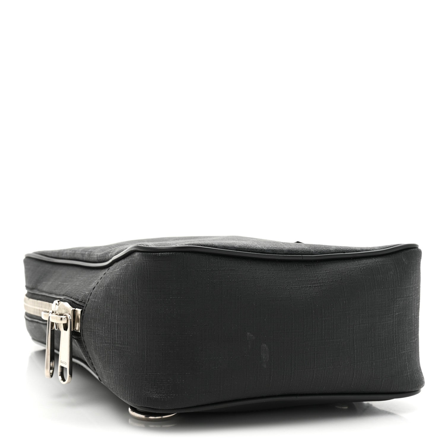 Gucci GG Supreme Monogram Web Belt Bag Black Grey 4 of 11