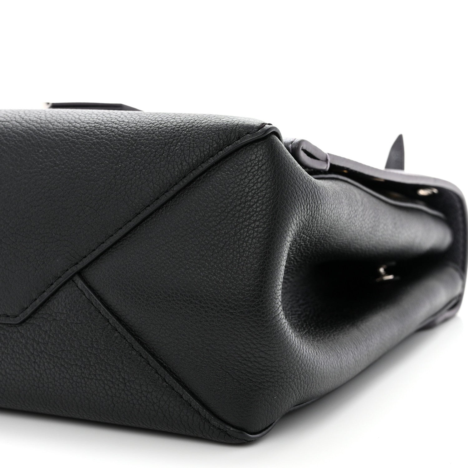 Louis Vuitton LOUIS VUITTON Soft Calfskin Eyelet Lockme II Top Handle Gris Silver 11 of 12