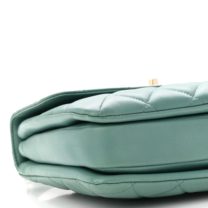 Chanel Lambskin Quilted Small Trendy CC Flap Dual Handle Bag Green 9 of 12