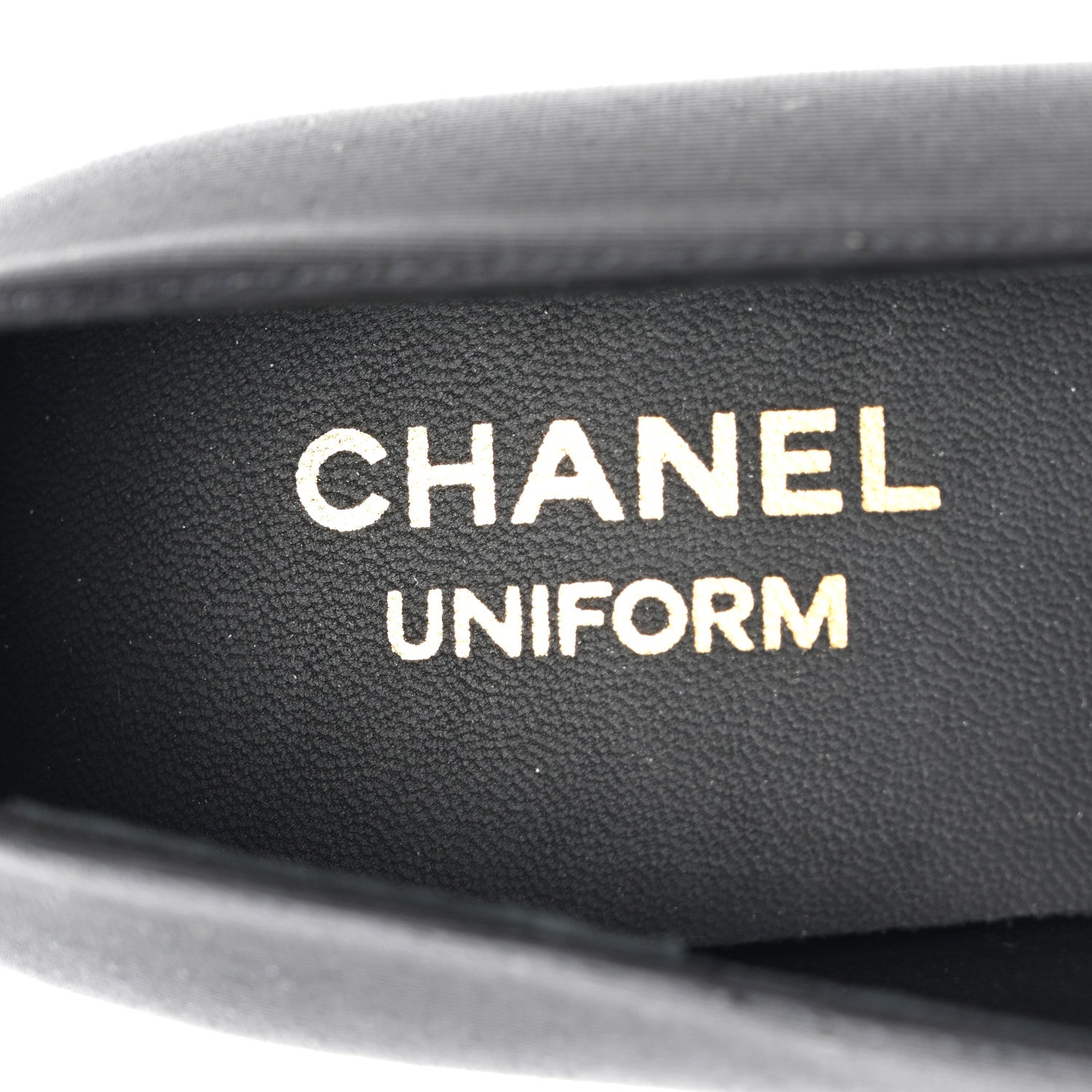 Chanel Grosgrain Cap Toe Uniform Ballerina Flats 37.5 Black 7 of 9