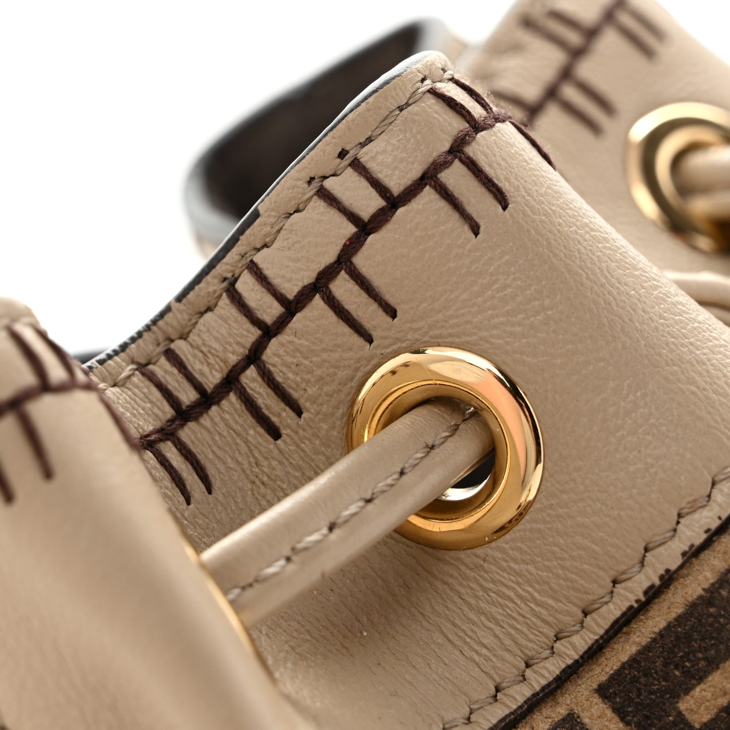 Suede Vitello Grace F is Fendi Micro FF Mini Mon Tresor Bucket Bag Nude Spring Maya