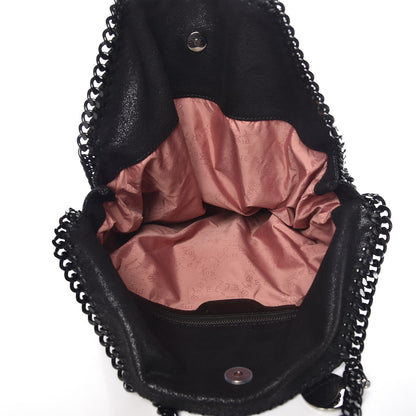 Stella McCartney Shaggy Deer Falabella Fold Over Tote Black 8 of 10