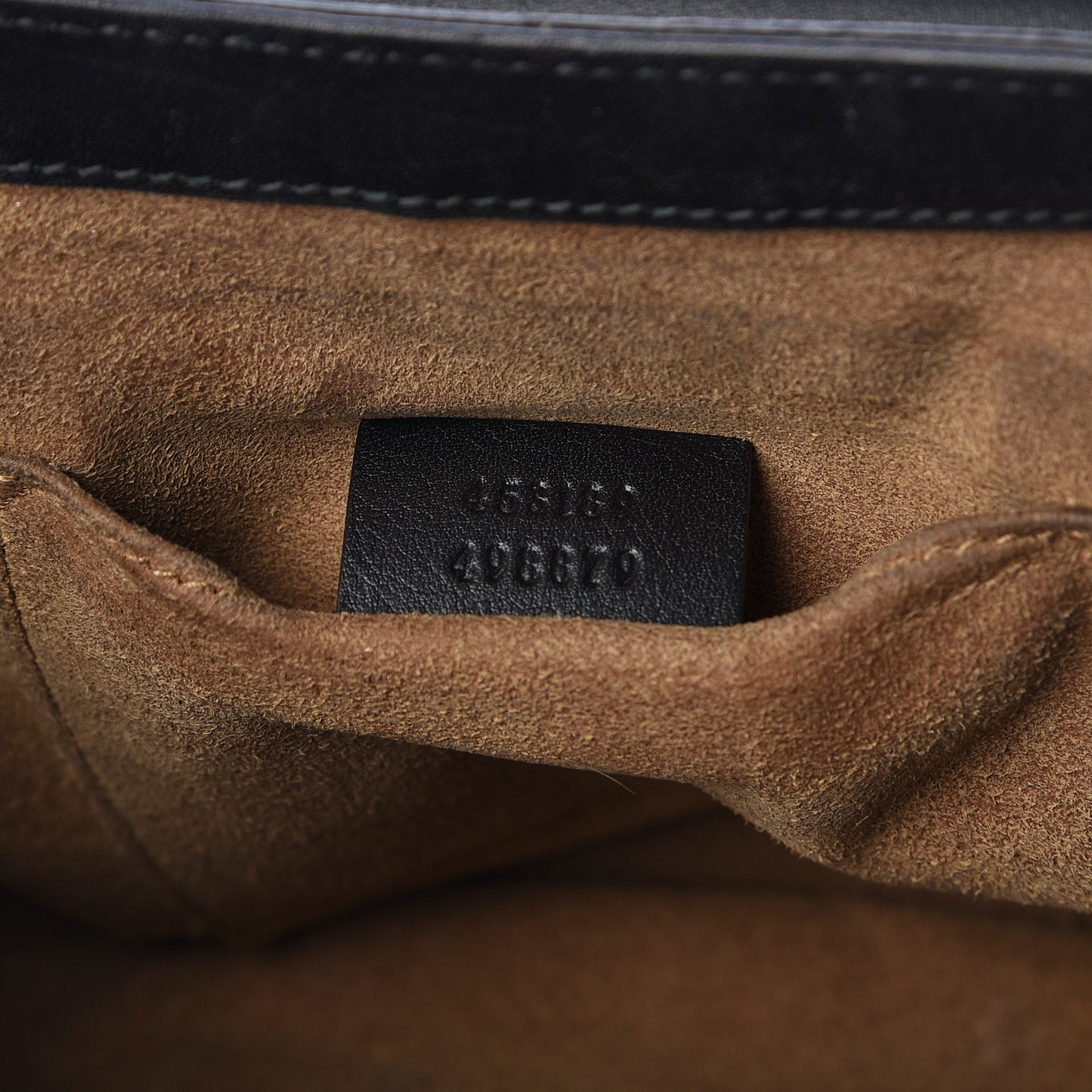 GG Supreme Monogram Web Medium Padlock Messenger Shoulder Bag Black