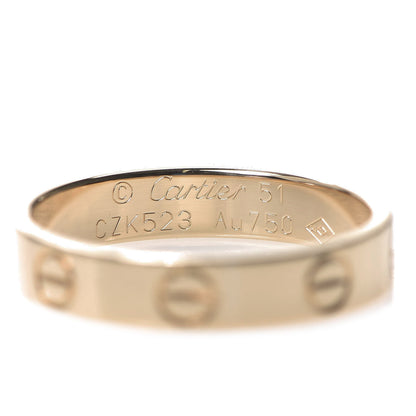 Cartier 18K Yellow Gold 3.5mm LOVE Wedding Band Ring 51 5.75 3 of 3