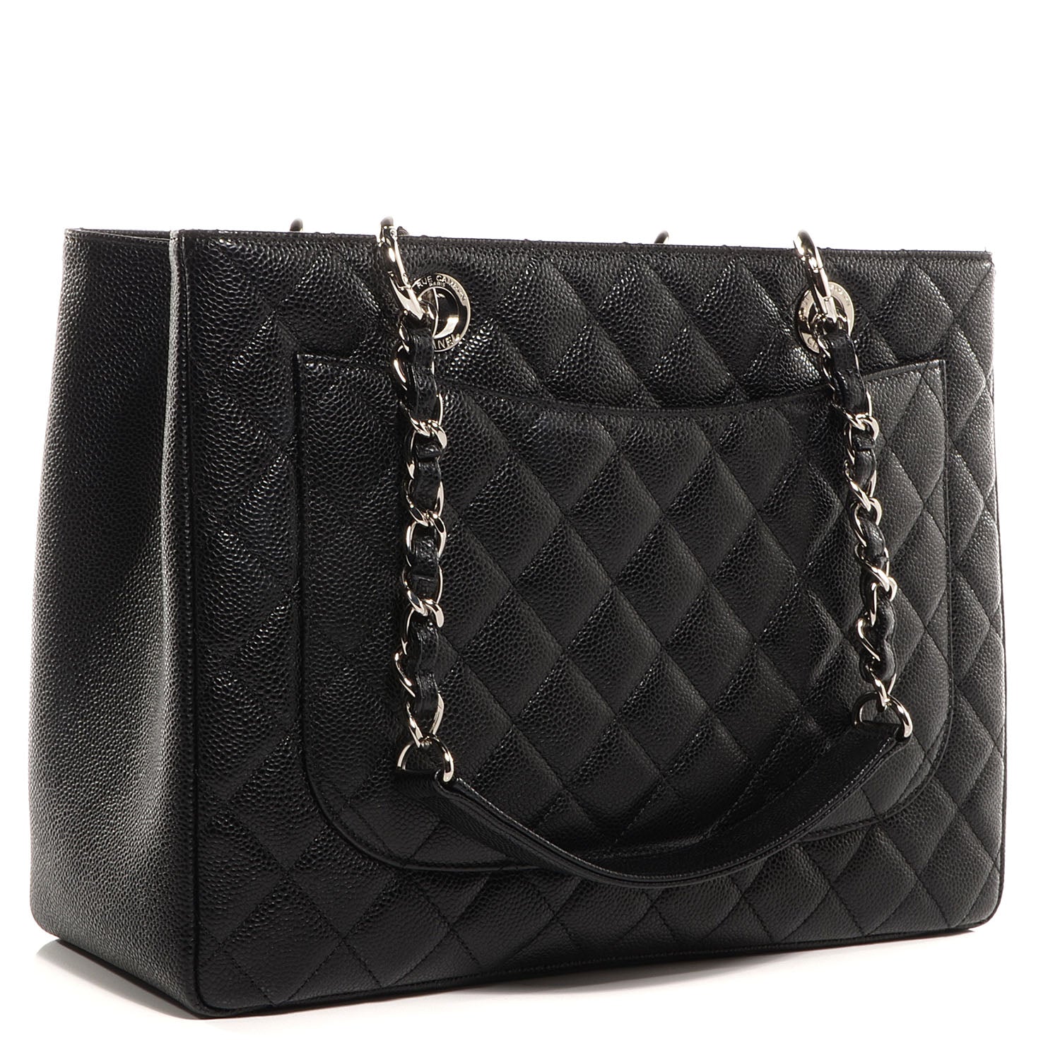 Chanel Caviar Grand Shopping Tote GST Black 3 of 8