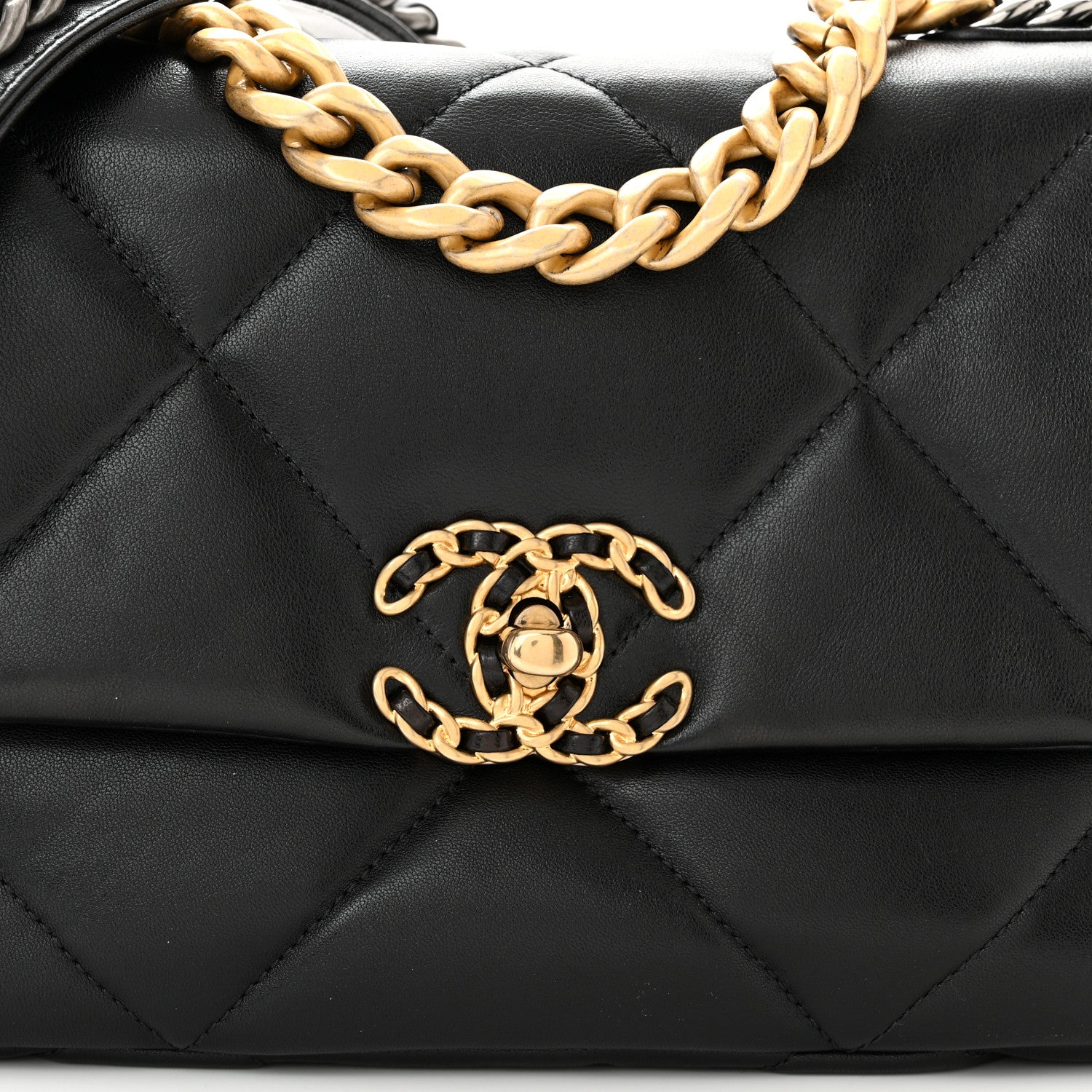 Chanel Lambskin Quilted Medium Chanel 19 Flap Black 8 of 10