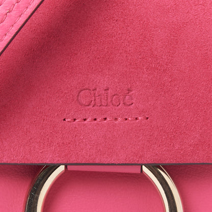 Chloe Suede Calfskin Mini Faye Bracelet Bag Fuchsia Rose 7 of 8