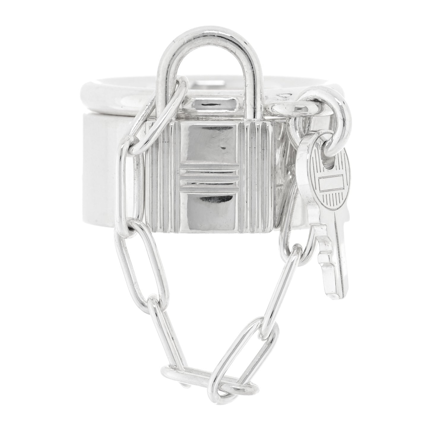 Sterling Silver Alpha Kelly Double Ring 50 5.25