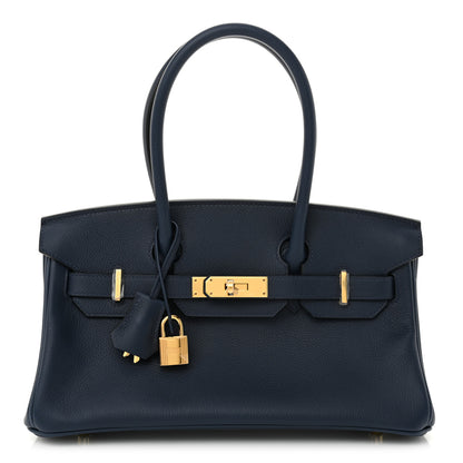 Hermes Evercolor Shoulder Birkin Light 29 Bleu Abysse 1 of 11
