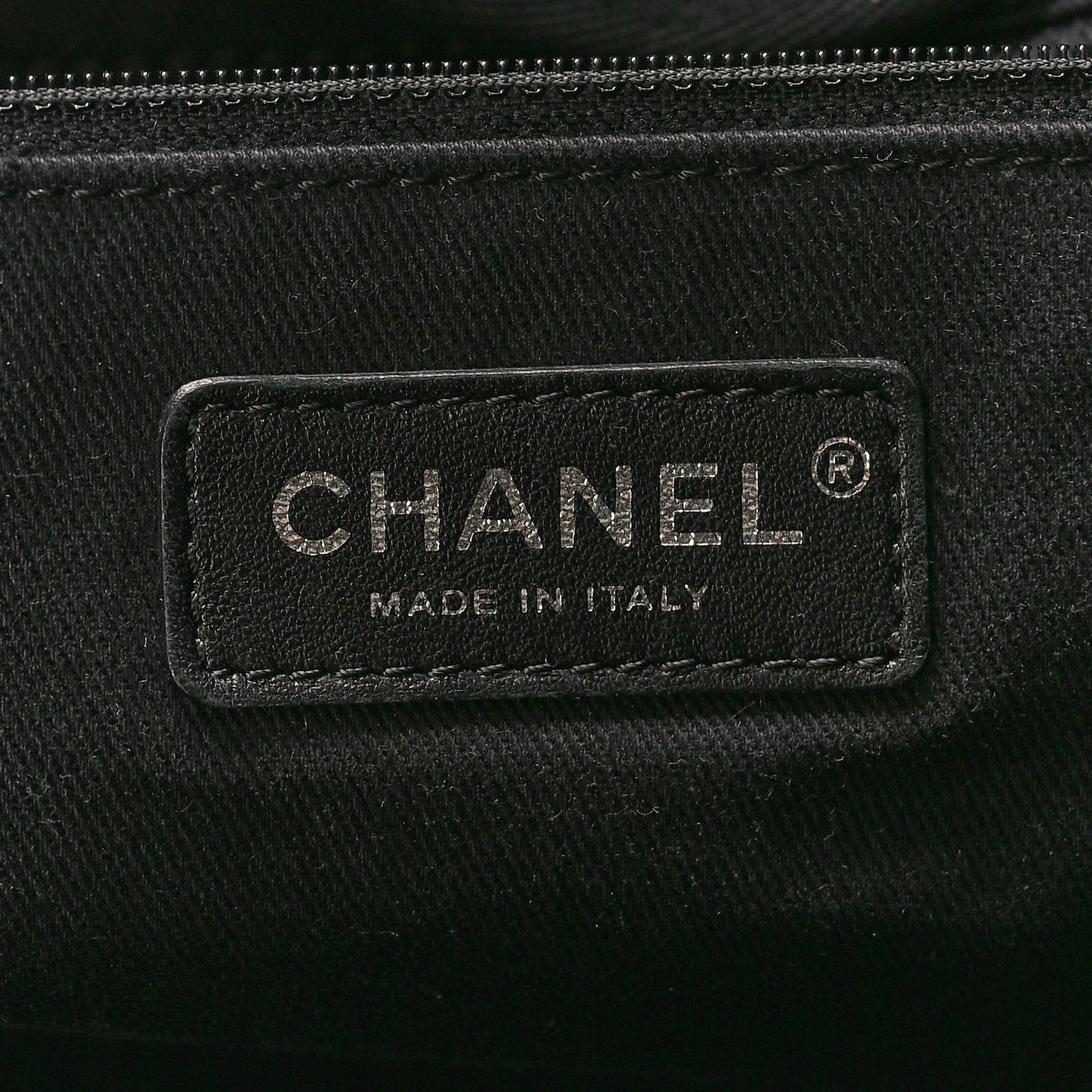 Canvas Sequin Medium Deauville Tote Charcoal