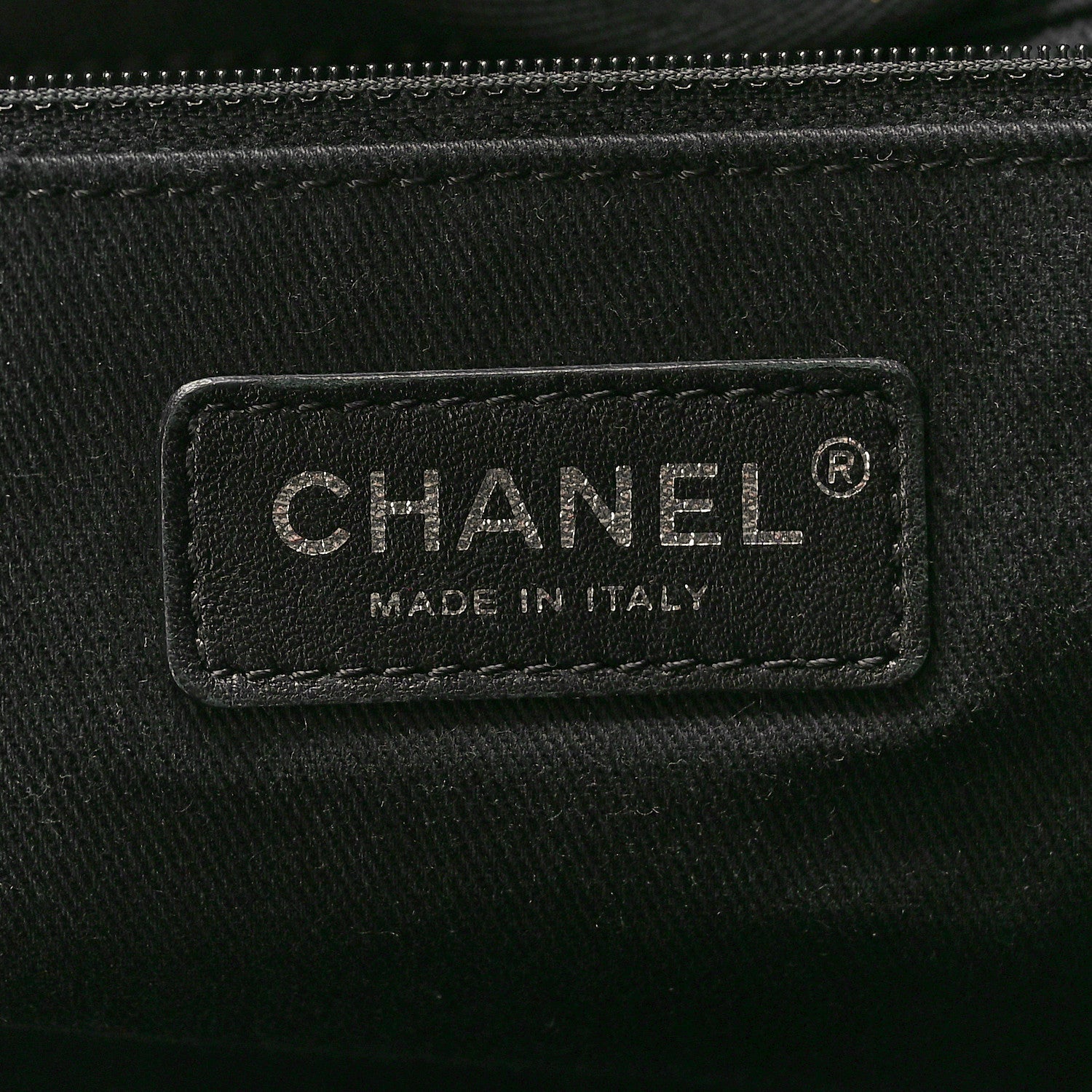 Chanel Canvas Sequin Medium Deauville Tote Charcoal 6 of 10