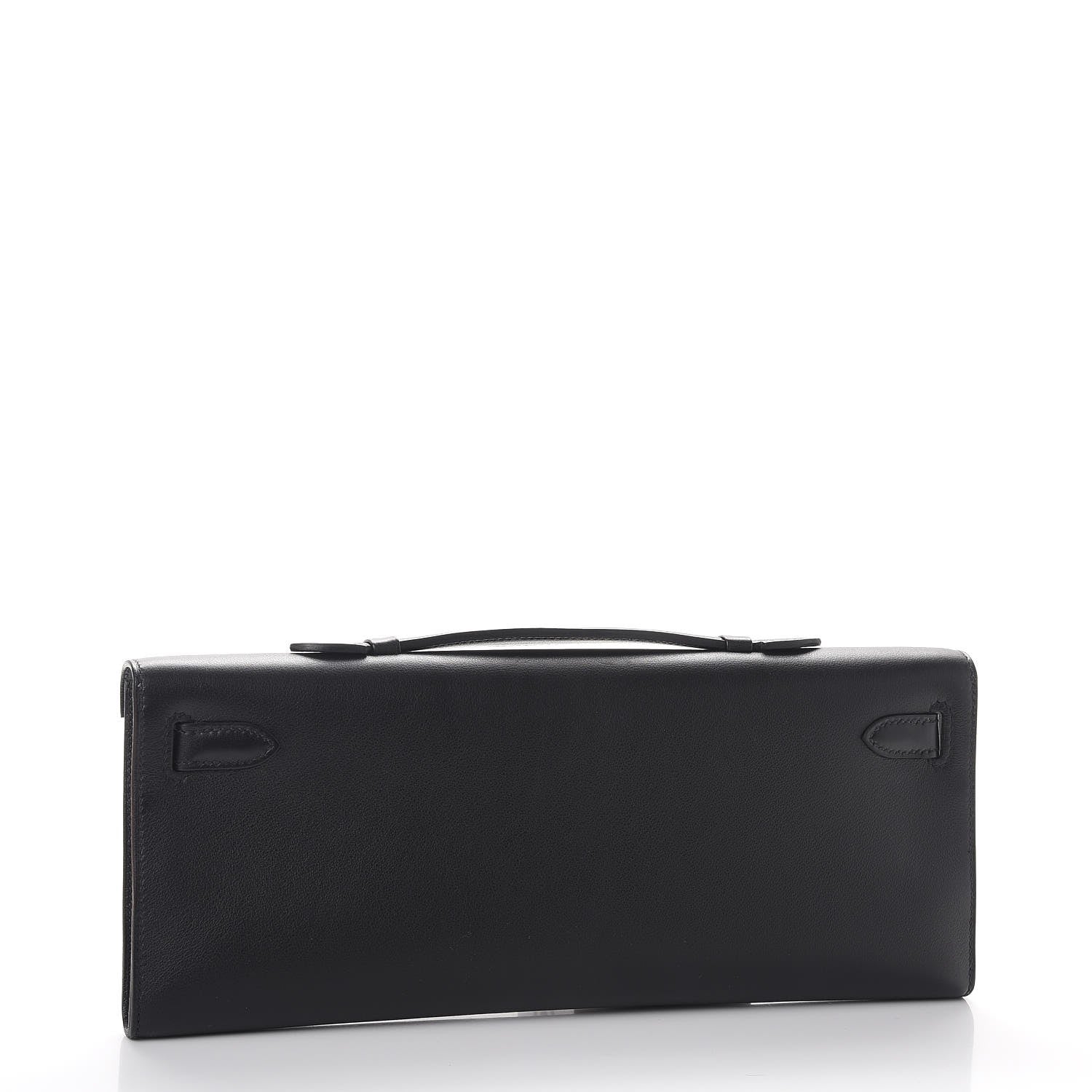 Hermes Swift Kelly Cut Clutch Pochette Black 3 of 8