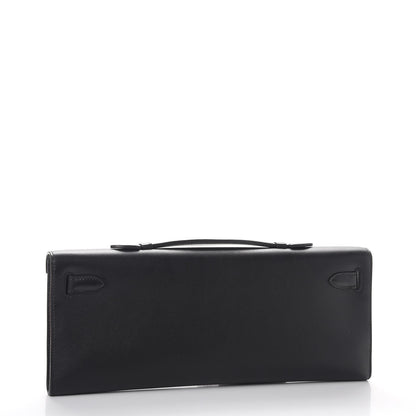 Hermes Swift Kelly Cut Clutch Pochette Black 3 of 8
