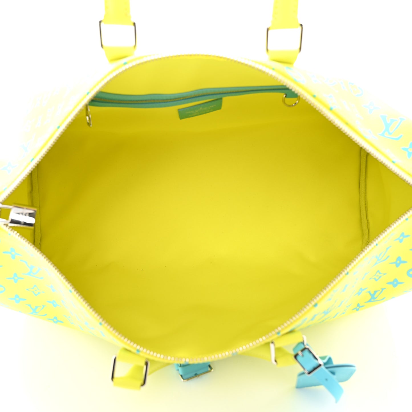 Monogram Playground Keepall Bandouliere 50 Lime