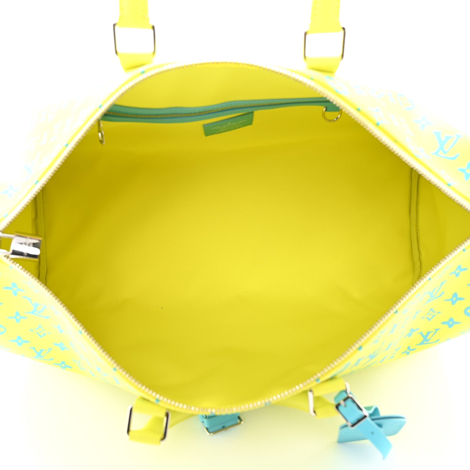 Louis Vuitton Monogram Playground Keepall Bandouliere 50 Lime 6 of 11
