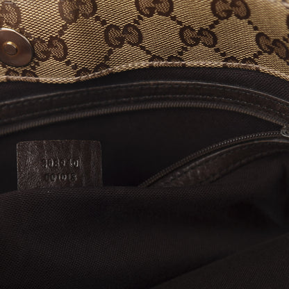 Gucci Crystal Monogram Large Babouska Vertical Shopping Tote Dark Brown 11 of 15