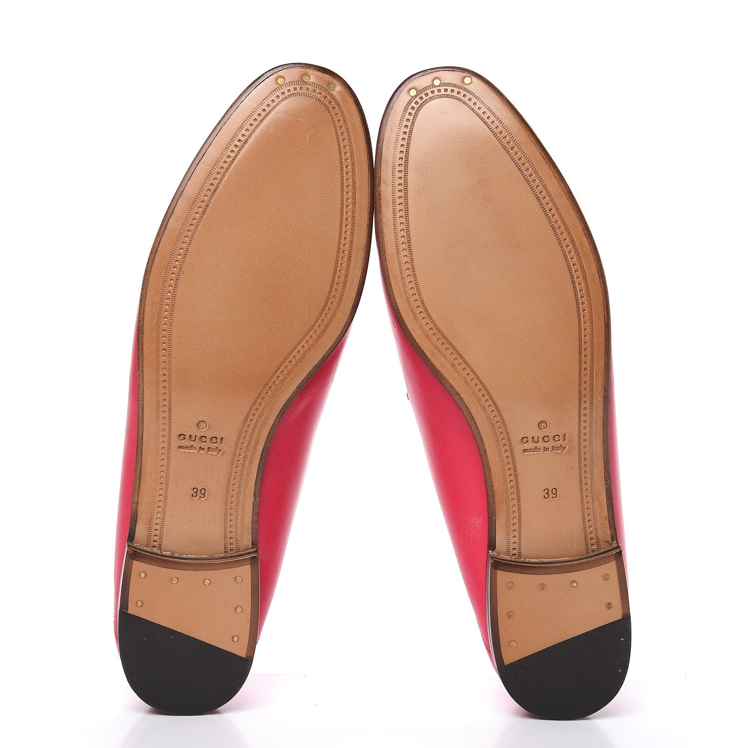 Gucci Lambskin Womens Brixton Horsebit Loafers 39 Hot Pink 5 of 12
