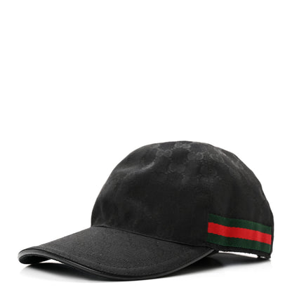 Gucci Monogram Web Baseball Hat M Black 1 of 10