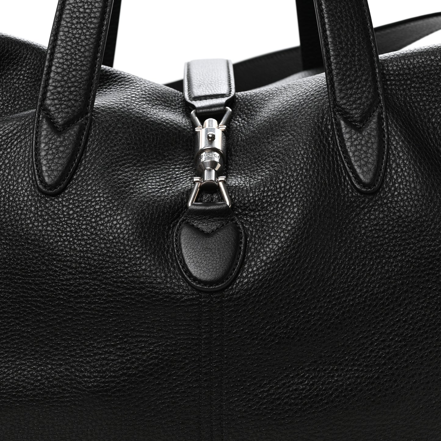Amour Grane Calfskin Duffle Jackie 1961 Crossbody Bag Black