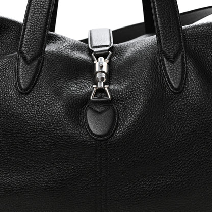 Gucci Amour Grane Calfskin Duffle Jackie 1961 Crossbody Bag Black 8 of 10