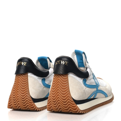 Loewe Fabric Suede Flow Retro Runner Sneakers 36 White Blue 4 of 7