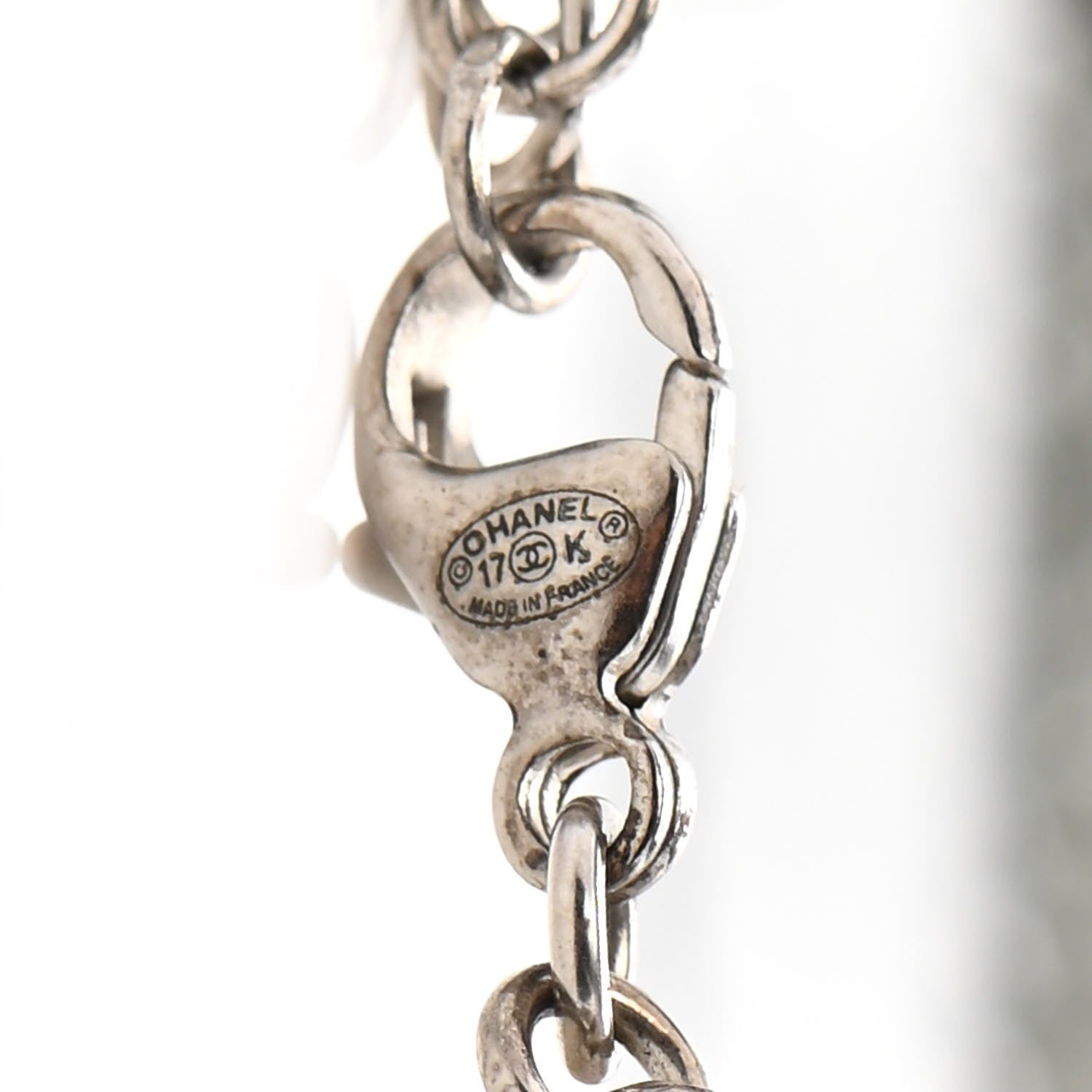 Chanel Crystal CC Logo Choker Necklace Dark Grey 5 of 7
