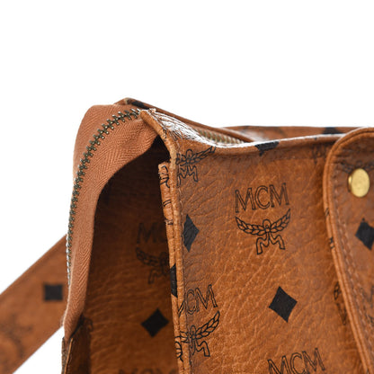 MCM Visetos Shoulder Bag Cognac 9 of 11