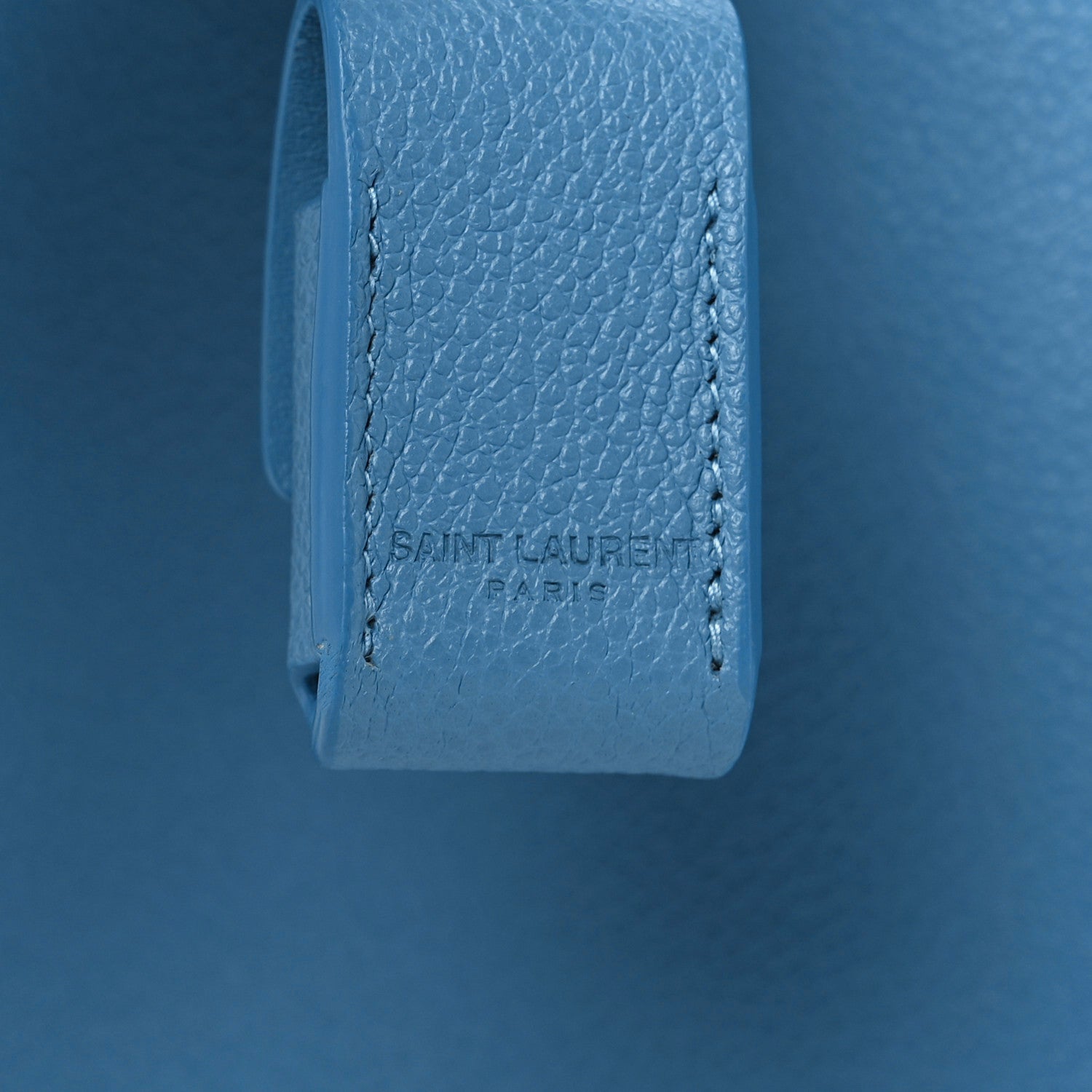 Saint Laurent Grained Calfskin Baby Sac De Jour Blue Clair 11 of 11