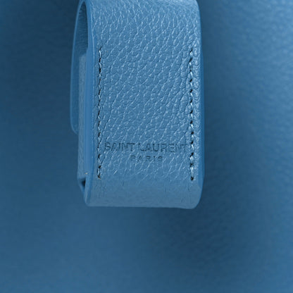 Saint Laurent Grained Calfskin Baby Sac De Jour Blue Clair 11 of 11