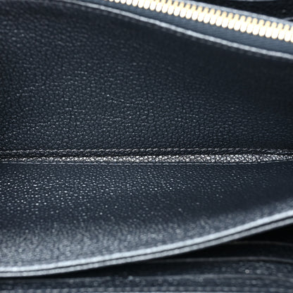 Louis Vuitton Metallic Empreinte Monogram Zippy Wallet Navy Blue 8 of 13