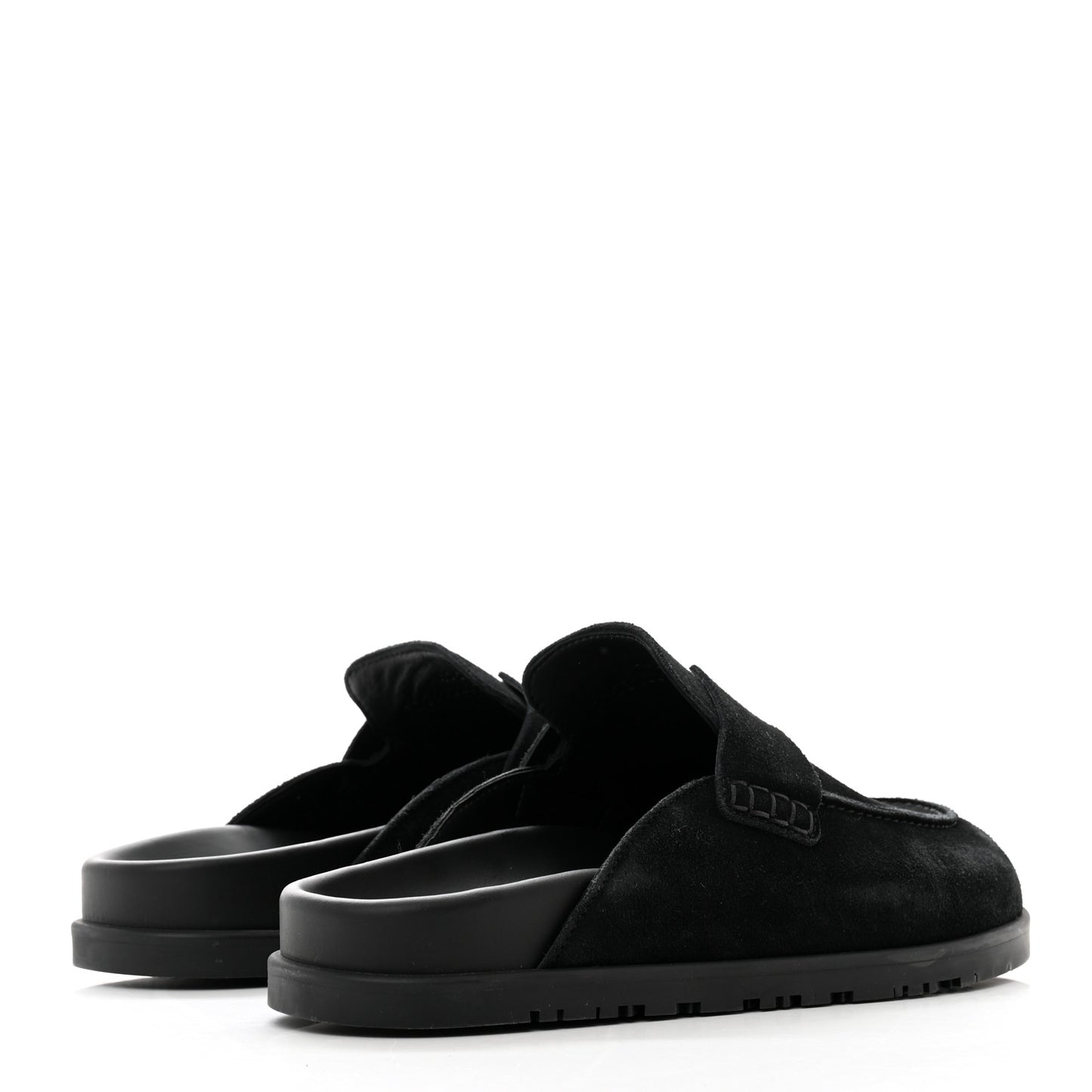 Suede Calfskin Go Mules 40.5 Black