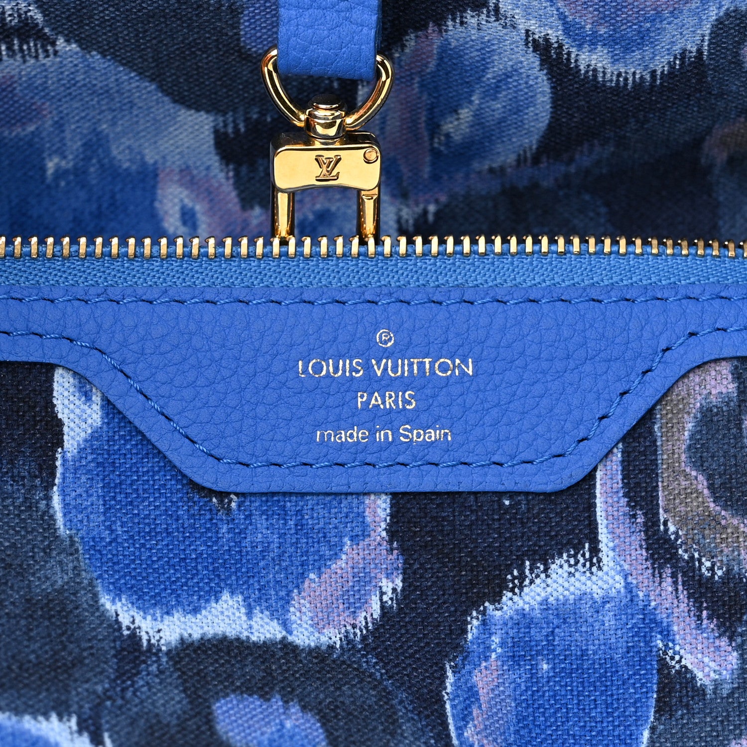 Louis Vuitton Monogram Articles de Voyage Ikat Neverfull MM Grand Blue 6 of 13