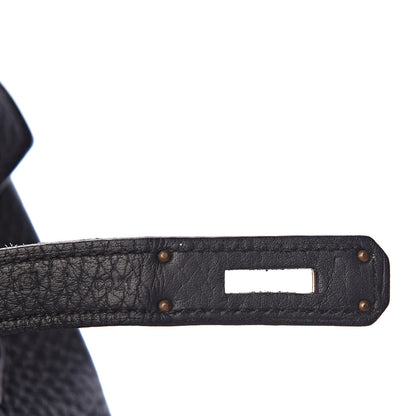 Hermes Taurillon Clemence Birkin 35 Black 7 of 12