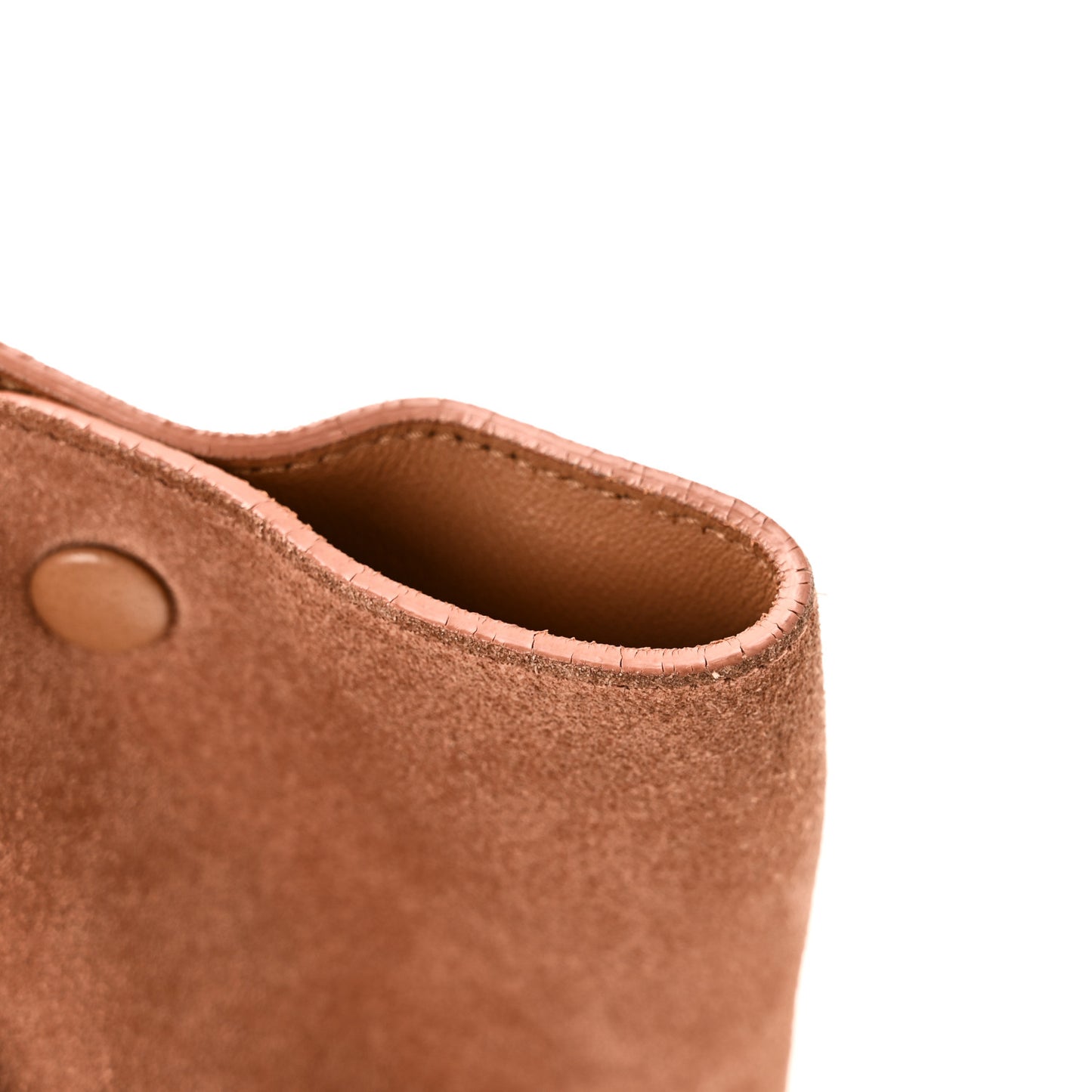 Snakeskin Suede Trapeze Brown