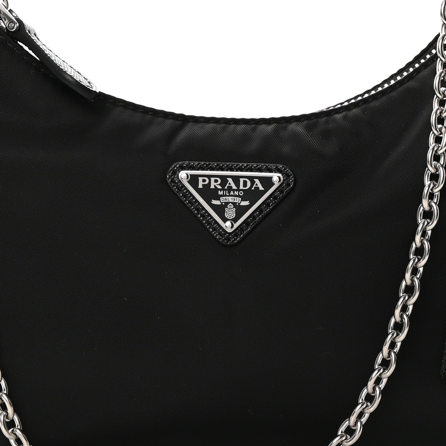 Prada Nylon Re-Edition 2005 Shoulder Bag Black 7 of 9