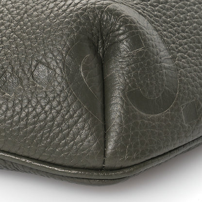 Gucci Piuma Calfskin Jumbo GG Embossed Small Belt Bag Dark Green 9 of 10