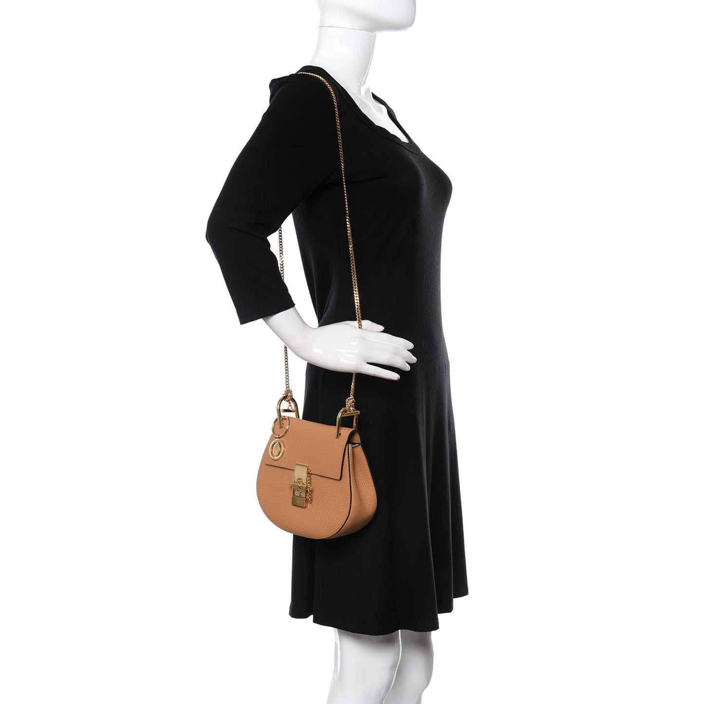 Grained Lambskin Mini Drew Shoulder Bag