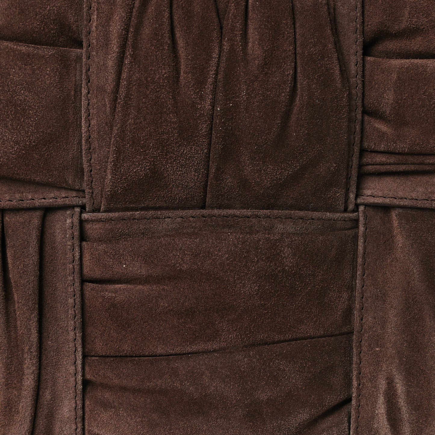 Suede Foulard Intrecciato Small Arco Tote Brownie