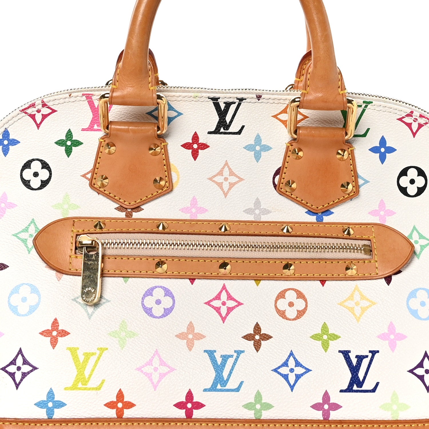 Louis Vuitton Monogram Multicolor Alma White 8 of 13