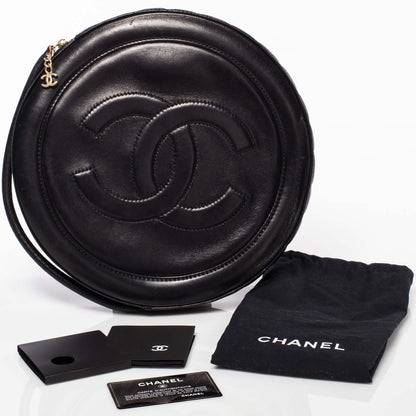Chanel Lambskin Quilted CC Wristlet Black 6 of 9