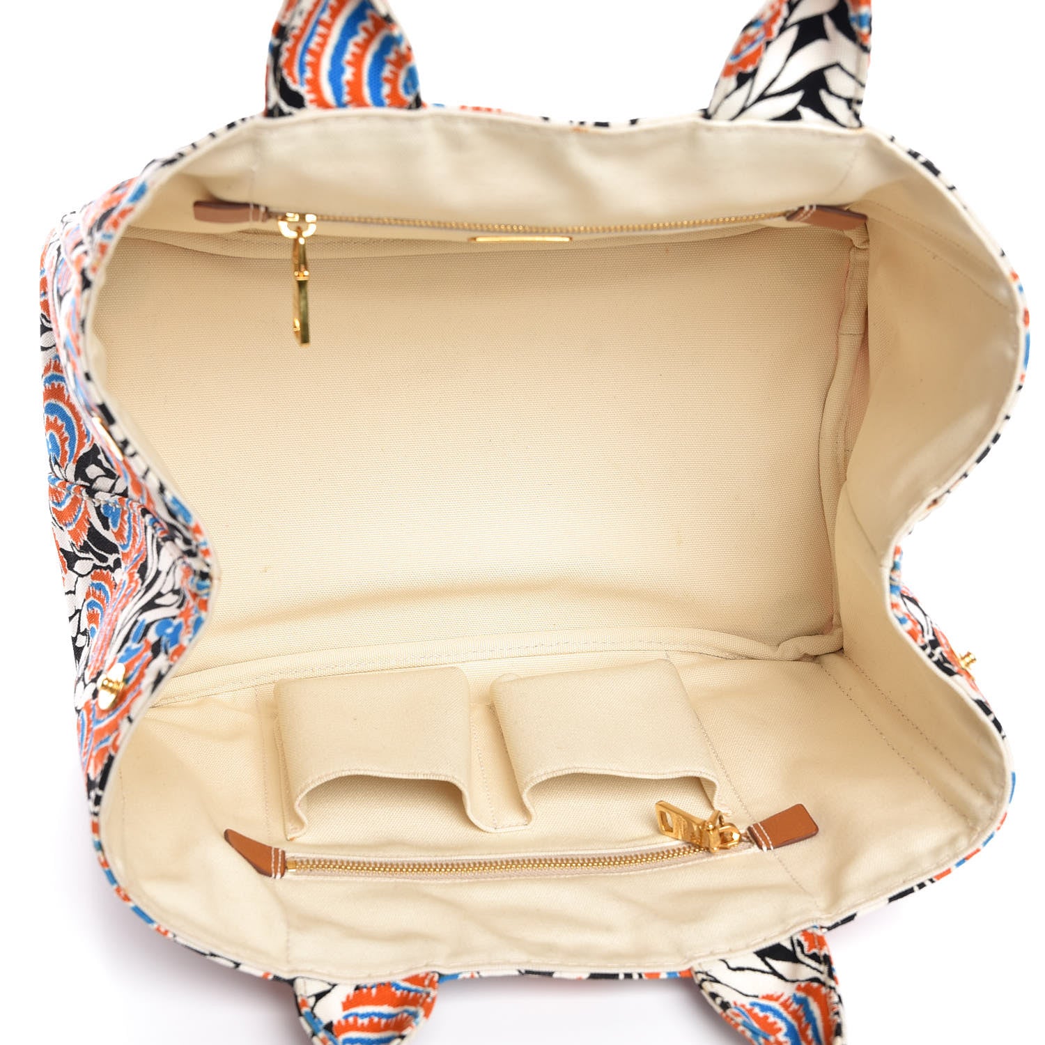 Prada Canapa Stampata Tote Black Mimosa 5 of 8