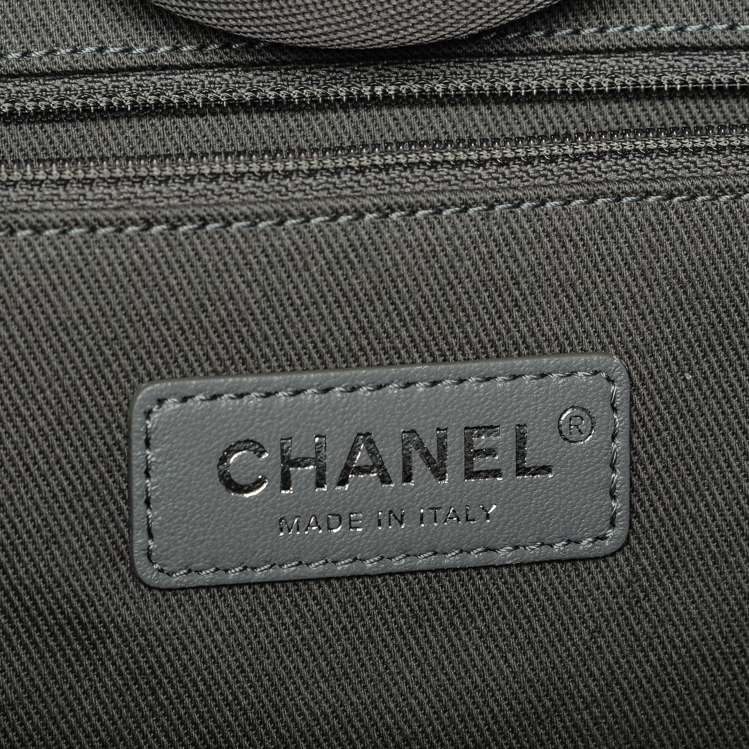 Chanel Canvas Large Deauville Tote Grey 6 of 8