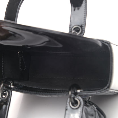 Christian Dior Patent Cannage Small Lady Dior Black 4 of 4