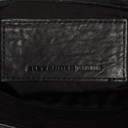 Alexander Wang Pebbled Lambskin Lia Sling Black with Antique Brass Hardware 6 of 6
