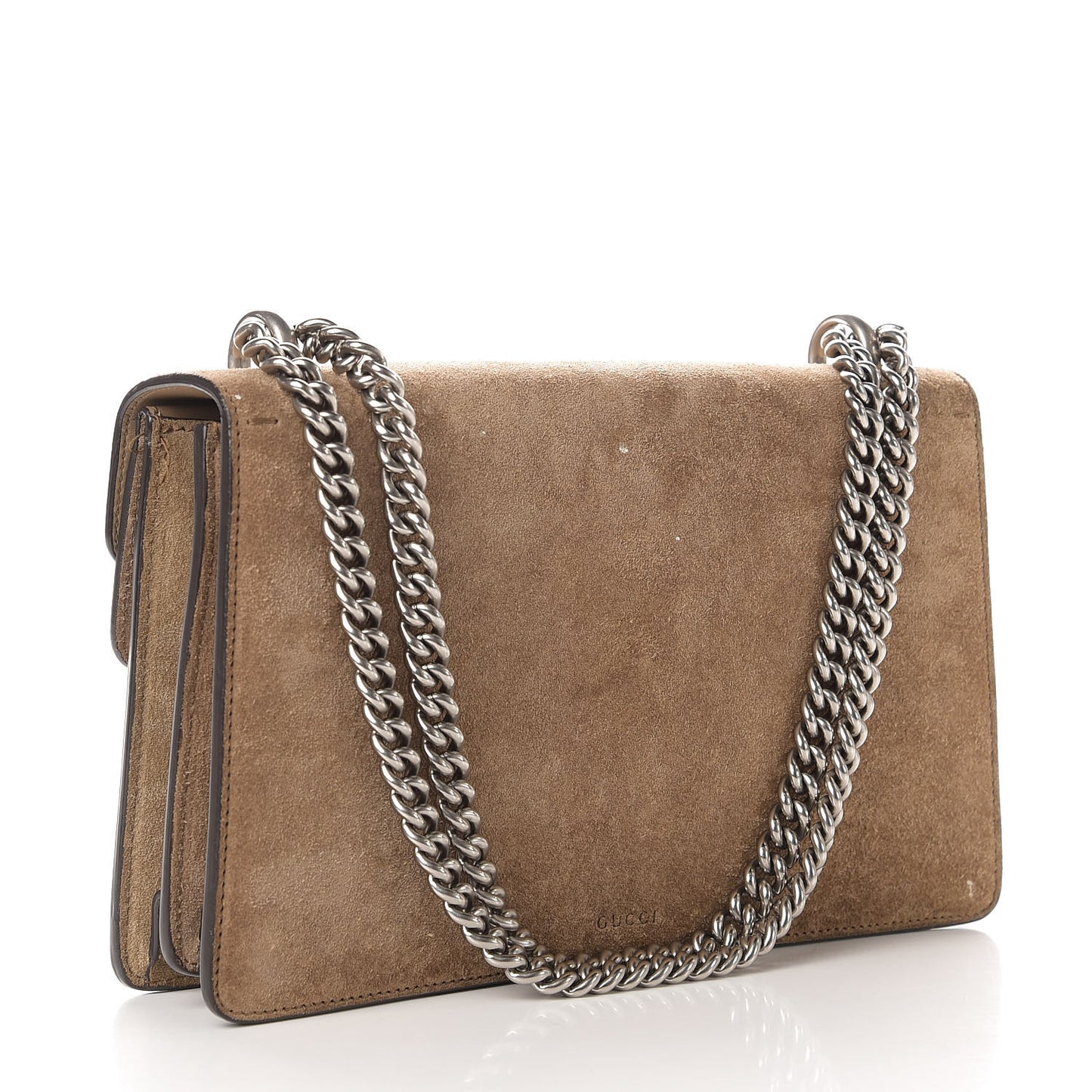 Suede Small Dionysus Shoulder Bag Taupe