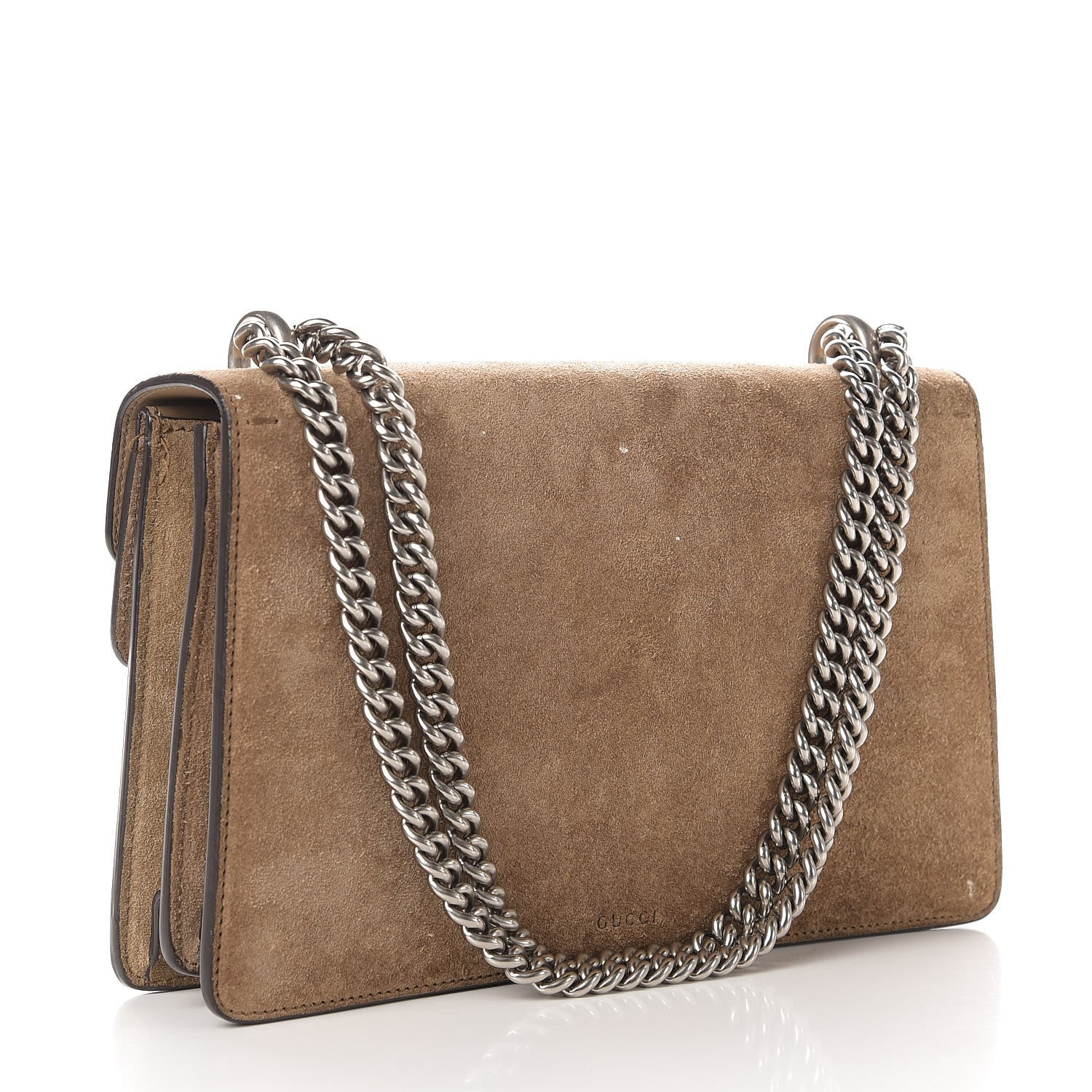 Gucci Suede Small Dionysus Shoulder Bag Taupe 3 of 14